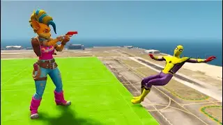 GTA 5 Epic Water Ragdolls | Spider-Man Jumps/Fails ep.65