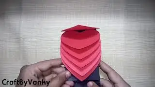 How to make Heart shape waterfall card |Tutorial|DIY|EASY