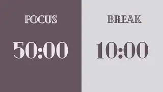 📓 50/10 POMODORO TIMER AESTHETIC✨ | 3 Hours | No music | ADHD | Study With Me | Focus ✧˖°.