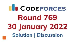 Codeforces Round 769 (Div. 2) | Solution | Discussion | Telegram Group | CP With Abhinav