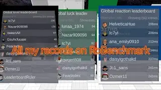 A Game I played a bit | RoBenchmark: Roblox