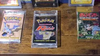 Vintage Pokemon Opening 3 Pack--Fossil-Jungle-Rocket