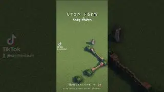 ✨ Minecraft Crop Farm design✨🌱 #minecraft #shorts #short #minecraftbuilding #aesthetichouse
