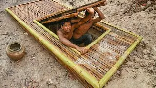 Building A Shelter Cave Undergrounds Bath Pools With Swimming Pools [Full Video]