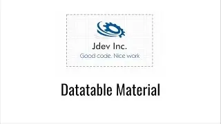 Datatable styled by Materialize
