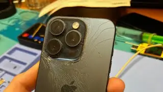 Замена заднего стекла iPhone 15pro / iPhone 15pro back glass change