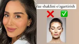 Yuz shaklini o’rzartirish makiyaj yirdamida,yuz shakli makiyaj,burun shaklini o’zgartirish,make up