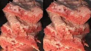 STRAWBERRY BROWNIES RECIPE | Cake Mix Brownies