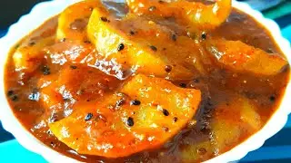 कच्चे आम (कैरी) की खट्टी-मिठी चटपटी लौंजी। Khatti Mithi Aam Ki Laungi । Keri Ki Laungi । Kacche Aam