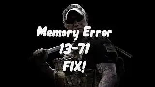 Memory Error: 13-71 fix! (actual solution) on Xbox