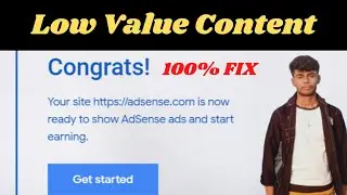 Fix Low Value Content In Adsense | Google AdSense Approval In 2021