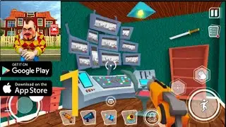 Dark Riddle: Scary Neighbor - Gameplay Walkthrough Part 1 - Tutorial: Levels 1-2 (iOS, Android