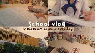MỘT NGÀY ĐI HỌC CỦA MÌNH (nhưng do instagram điều khiển) // school vlog // jawonee