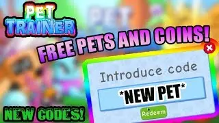 [ALL CODES]🐶Pet Trainer Simulator | Get Pets And Coins!🤑 | Roblox