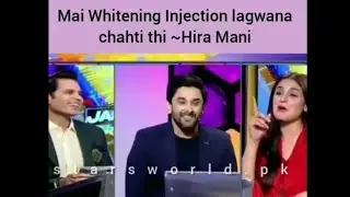 Hira mani wanted to inject White injections in her face
