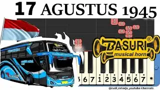 Basuri 17 Agustus not pianika