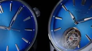 H. Moser & Cie. Pioneer Centre Seconds Arctic Blue & Pioneer Tourbillon Arctic Blue in 40mm