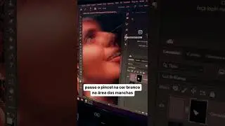 Tutorial rápido de como fazer a limpeza da pele no Photoshop ⚡️#emilysouza #photoshop #tutorial