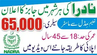 National Database NADRA Jobs 2021 - Nadra Latest Jobs 2021 - National Database and Registration Jobs