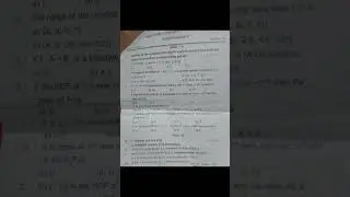 10th maths I Mid term exam question paper 2024