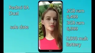 Redmi 8A Dual Price, Specification, Sale Date in India
