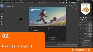 Navigasi Viewport - Dasar-dasar Blender 2.80