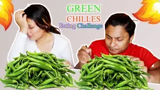 Green Chillies Eating Challenge | Uttam & Neeta Shrestha | Spicy Food Challenge