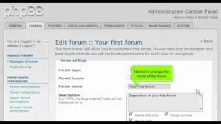 PHPBB3 - How to manage a forum in phpBB