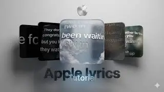 Apple lyrics animation tutorial in after effect