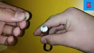 Как вставлять батарейки в лазерную указку?
