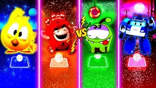 Where's Chicky Vs Oddbods Vs Om nom Vs Robocar Tiles Hop EDM Rush