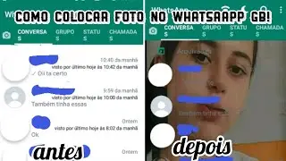 como colocar foto na tela inicial do whatsapp gb!❤