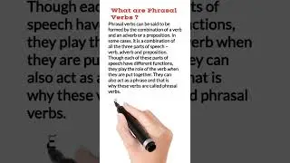 English Phrasal Verb | Phrasal Verbs in English | English vebs- vocabulary