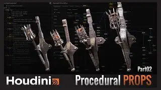 SideFX Houdini Tutorial - Procedural Props Modelling - Part02