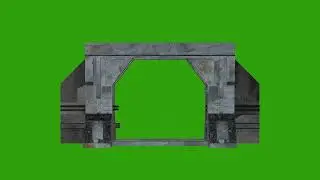Sci-Fi Portal Gate Green Screen | Futuristic Gate VFX FREE | 4K Green Screen Effect
