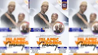 HOW TO DESIGN ISLAMIC WEDDING FLYER IN PHOTOSHOP
