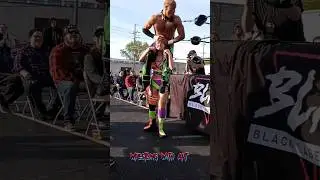 Billie Starkz & Myron Reed go outside #aew #roh #shorts