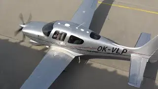 4Kᵁᴴᴰ Cirrus SR-22G3 GTS OK-VLP Takeoff Departure 18.09.23 @ Ostrava Leoš Janáček Airport, LKMT