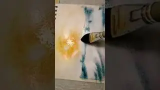 Акварель. Зимний лес.