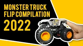 #slowmotion #MonsterTruck  Flip Compilation Video #HotWheels #MonsterJam #MaxD #Megalodon