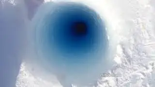 dropping ice down a hole (8)
