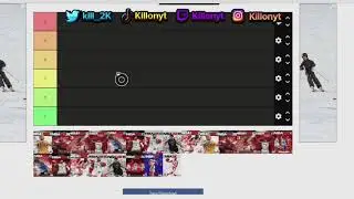 CREATING THE GREATEST NBA2K TIER LIST EVER!!