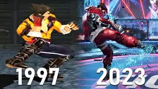 Jin Hellsweep Combo Evolution (Tekken 1-8)