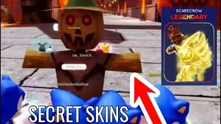 *NEW* SCARECROW SKIN + SECRETS FOUND IN SONIC SPEED SIMULATOR HALLOWEEN UPDATE!!