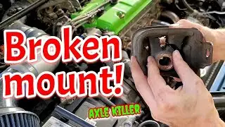 Prelude engine mount destroyed the last AXLE | plasti dip removal update