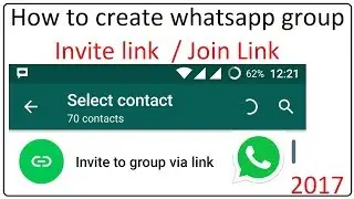 how to create whatsapp group invite link