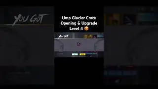 Glacier Ump Crate Opening #shorts #shortvideo #bgmi