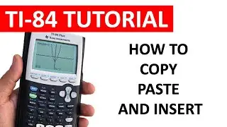 How to Copy, Paste, and Insert on the TI 84 Graphing Calculator | Cole's World of Mathematics