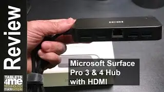 Microsoft Surface Pro 3 & 4: Dock with Audio, DisplayPort & HDMI + RJ45 Gigabit Ethernet Adapter
