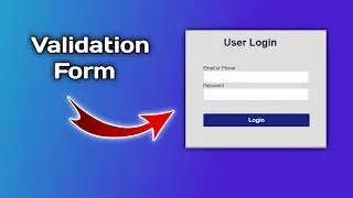 How To Make Form Validation Using JavaScript |   Validate Form Using JavaScript | validation form |